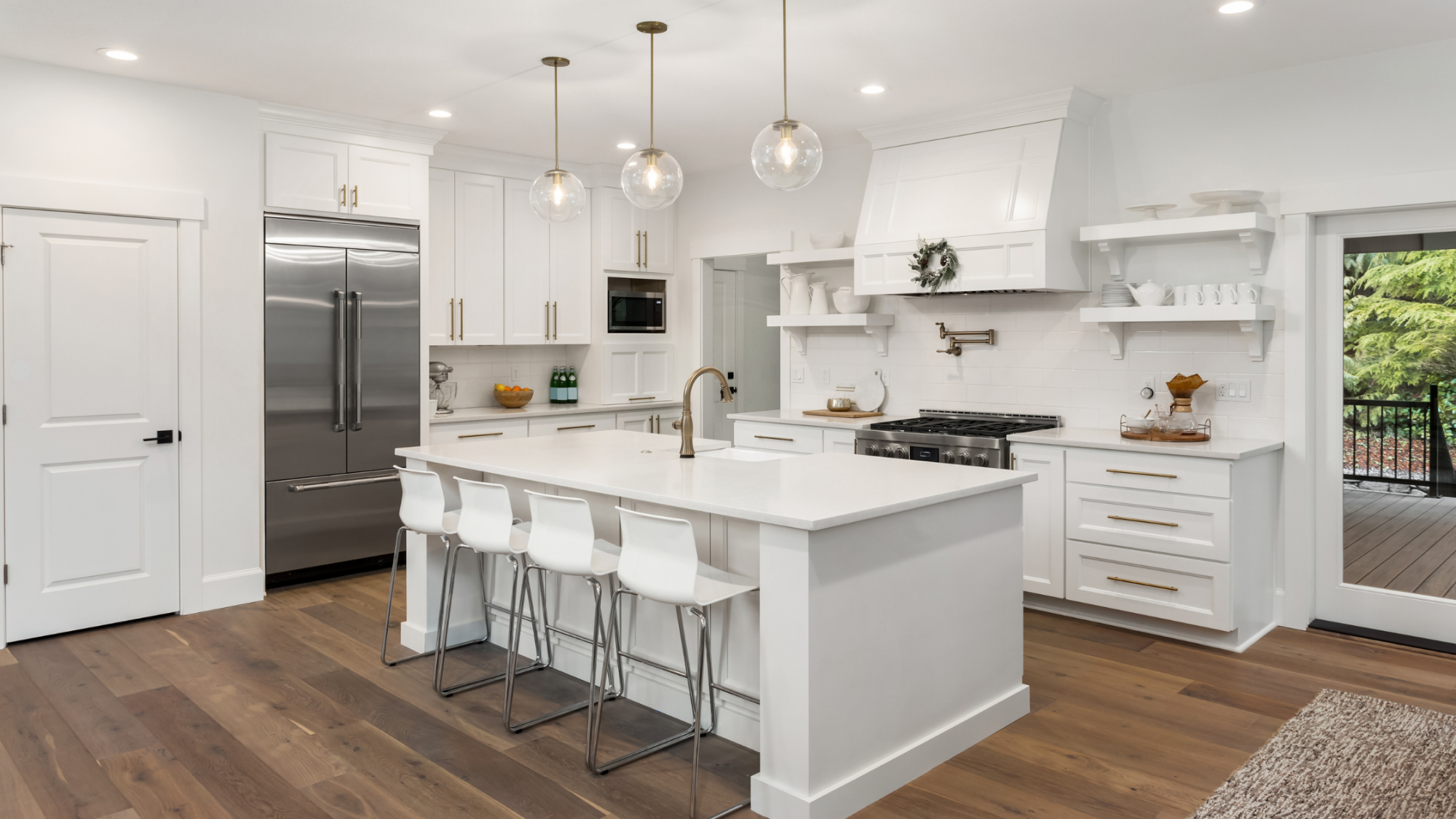Upgrade light fixtures to provide a more modern feel